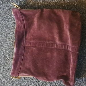 Coach Legacy Hobo Suede Crossbody Messenger Bag F3S-9324 Wine